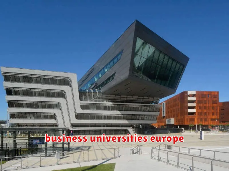 business universities europe
