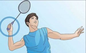 how to hold a badminton racket